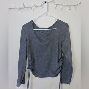 Grey crop top